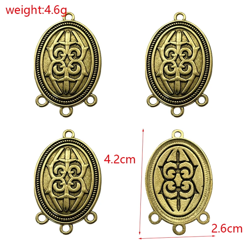 10pcs Charming Round Water Drop Vintage Style Dreamcatcher Necklace Pendant Tibetan Silver Earring Jewelry Connector Accessories