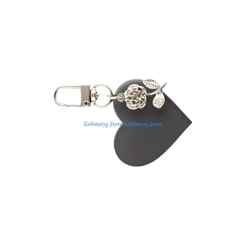 573B Unisex Bag Pendant Rose Keychain Fashion Statement Charm Stylish Pendant Unique Ornament Perfect for Key Bag