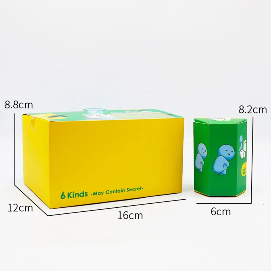 6pcs/set Blind Box Toilet Series Mini Figure Cute Noctilucent Decoration Dolls toilet Series Model Corner Toys Birthday Gifts