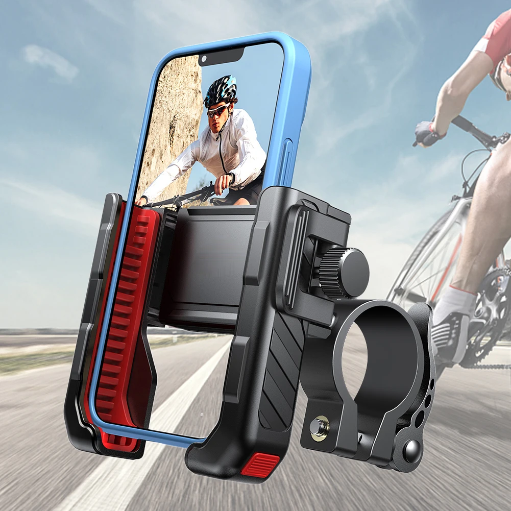 Металлическая поддержка велосипедного телефона, противоударная поддержка велосипедного телефона, управление одной рукой, кронштейн для телефона на мотоцикл для мобильного телефона 4,7-7 дюймов