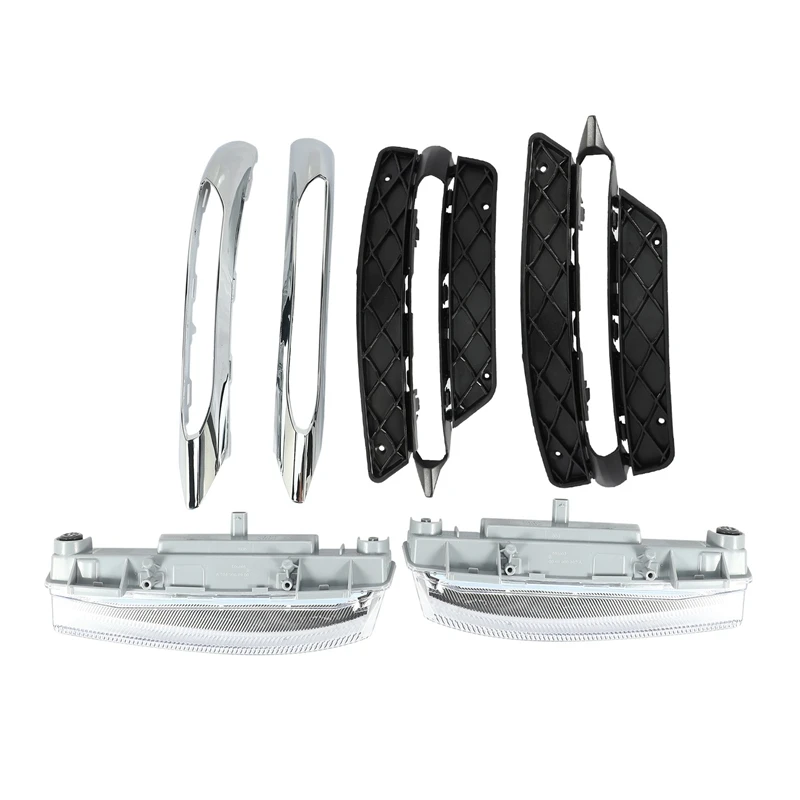 

1 пара противотуманных фар переднего бампера, молдинг для Mercedes Benz W204 C-Class Drl 2048851453 2048851353