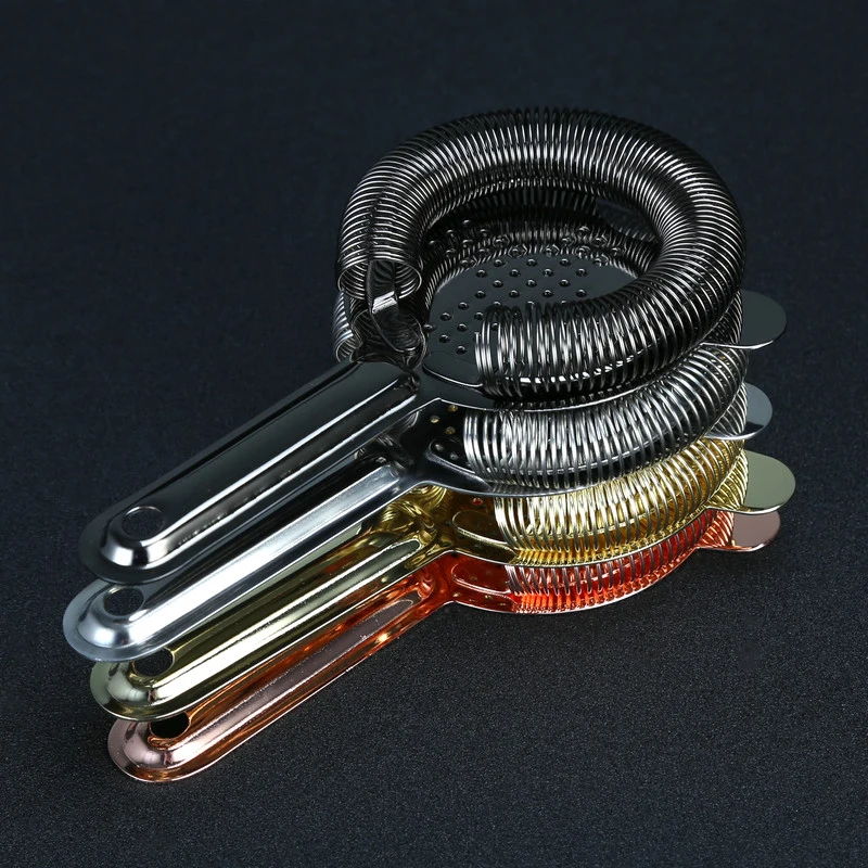 Picture 5: Silver/Copper/Gold Bar Cocktail Strainer Copper Plated Gold Plated New Ice Strainer Bar Tool Barware