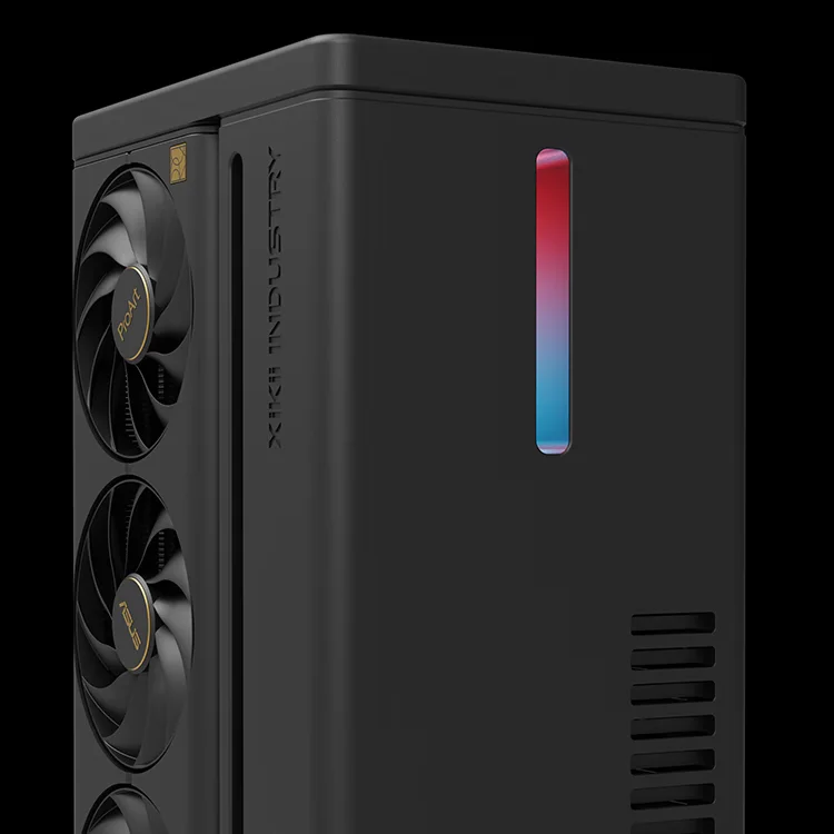 XIKII INDUSTRY FF04 Customize vertical computer case Black,Bilibili Produce (C) Port,Mini Cabinet,Aluminum Alloy