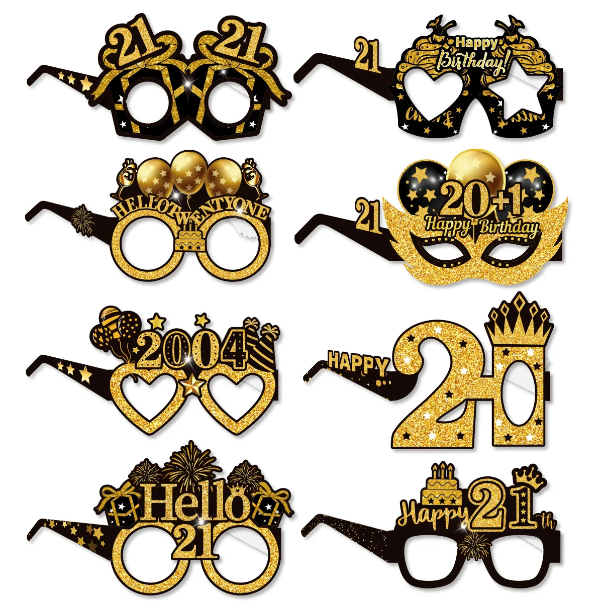 30. 40. 50. Geburtstag Party Papiergläser Schwarz Gold Alles Gute zum Geburtstag Party Dekor 30/40/50 Jahre alt Geburtstag Partyzubehör 8Stk – Detail 3