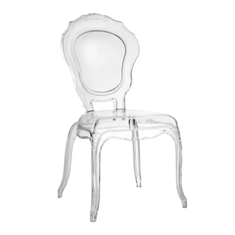 

48pcs Clear Chair Pastic Crystal Chair Hotel Dining Chair Wedding Banquet Chair Restaurant Acrylic Chair Princess Chair