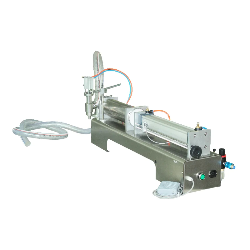 

Filling machine table-top pneumatic filler liquid botting equipment water packaging machine 2500ml Max. SUS304 stainless steel