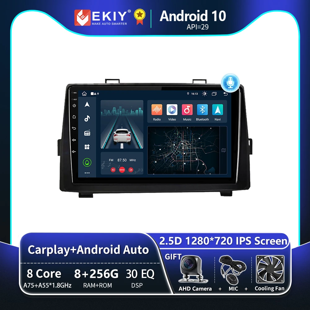 

EKIY T8 For Toyota Noah Voxy 2007 2010 2011 - 2013 Car Radio Multimedia Video Player Navigation GPS Android Auto CarPlay No 2Din