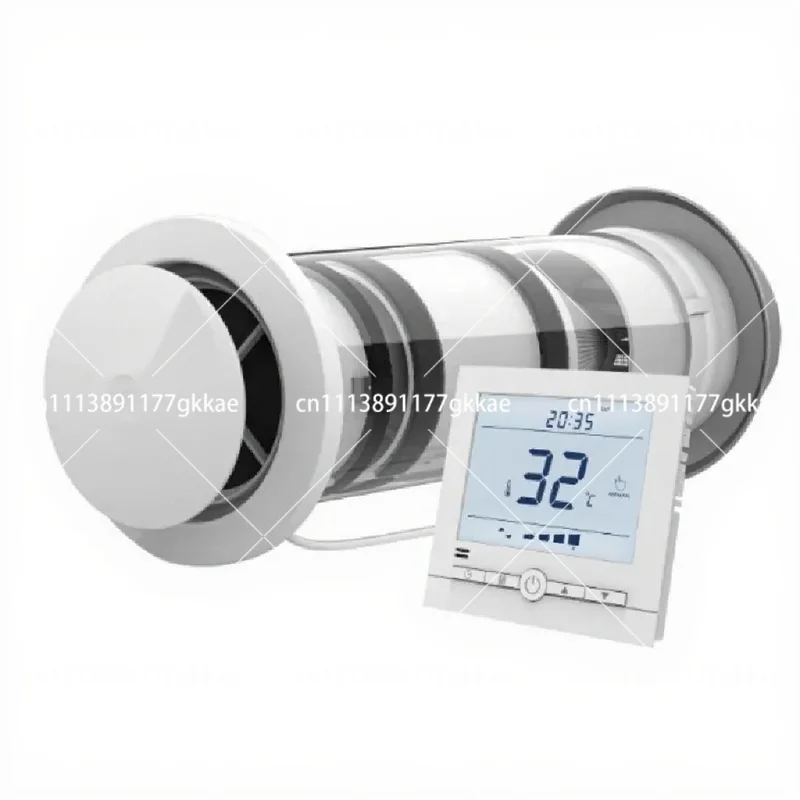 Wall Mounted WiFi HRV Air Exchanger Ductless Heat Recovery Ventilation System for Indoor Fresh Air, Large Room Unit
