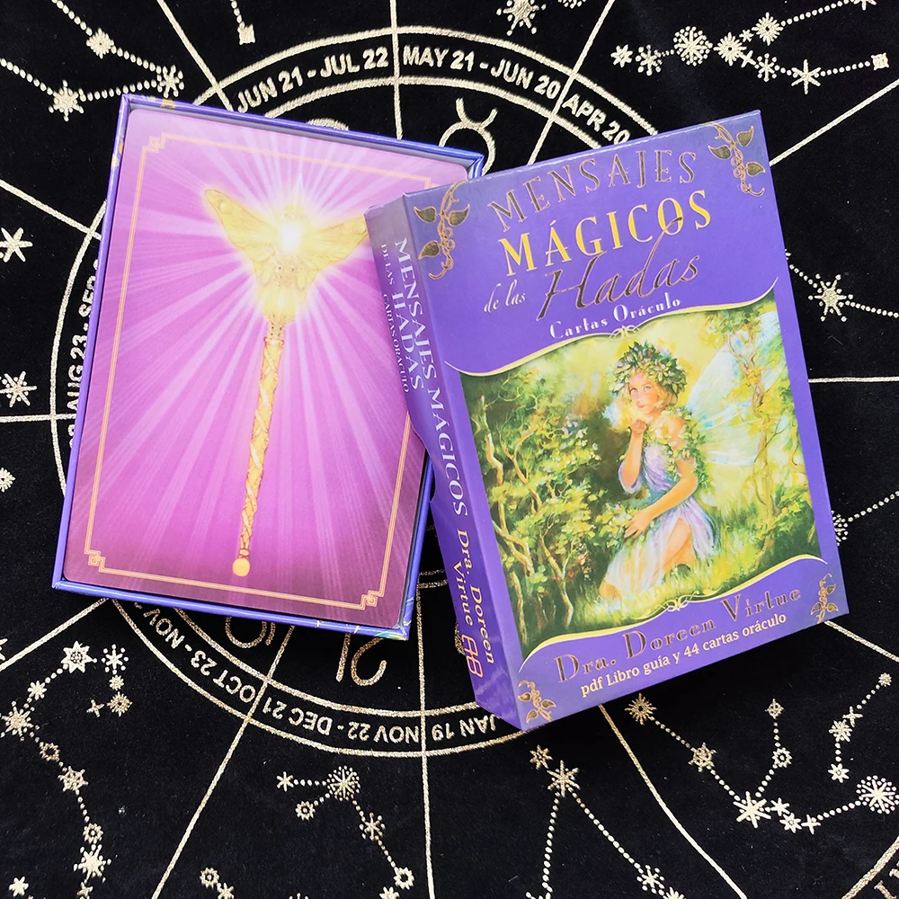 Magical Messages from the Fairies: Oracle Cards - Spanish Deck, High-Quality Print, Premium Heaven and Earth Box