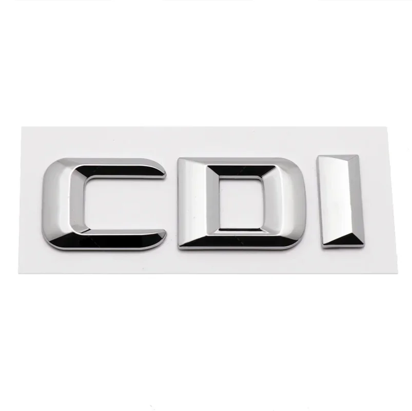 3D ABS Chrome Letters Car Styling Rear Trunk Badge CDI Emblem Logo For Mercedes E270 E280 S400 E220 ML320 GLK220 Car Accessories