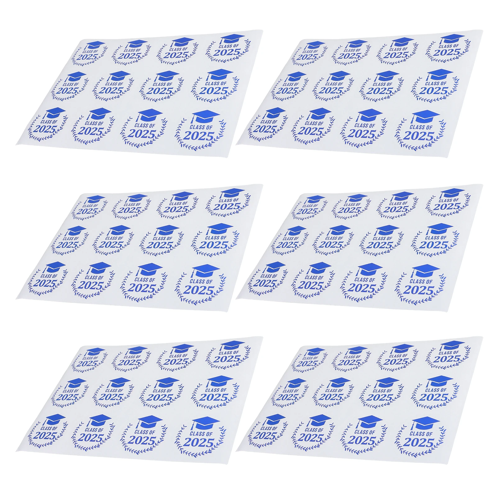 

2025 Graduation Cap Stickers Gold Foil Waterproof Adhesive Labels Party Decor Invitations Wrapping Envelopes Fade