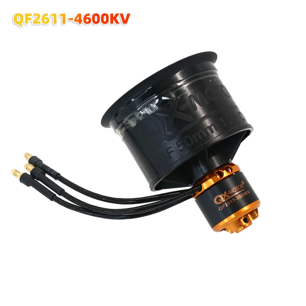 QX-MOTOR 50mm EDF QF2611 QF2611PRO 12blades Kanaalventilator met 3300KV/4000KV/4600KV/5000KV Borstelloze Motor Voor Rc Jet Vliegtuigen