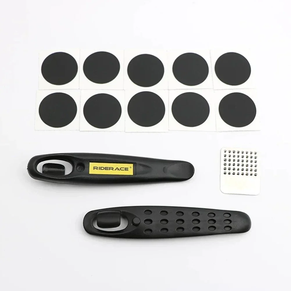 Lightweight New Practical Tyre Patches Kit MTB Mountain Bicycle Patch Kit Repair Kit 13pcs/set Glueless Inner Tube