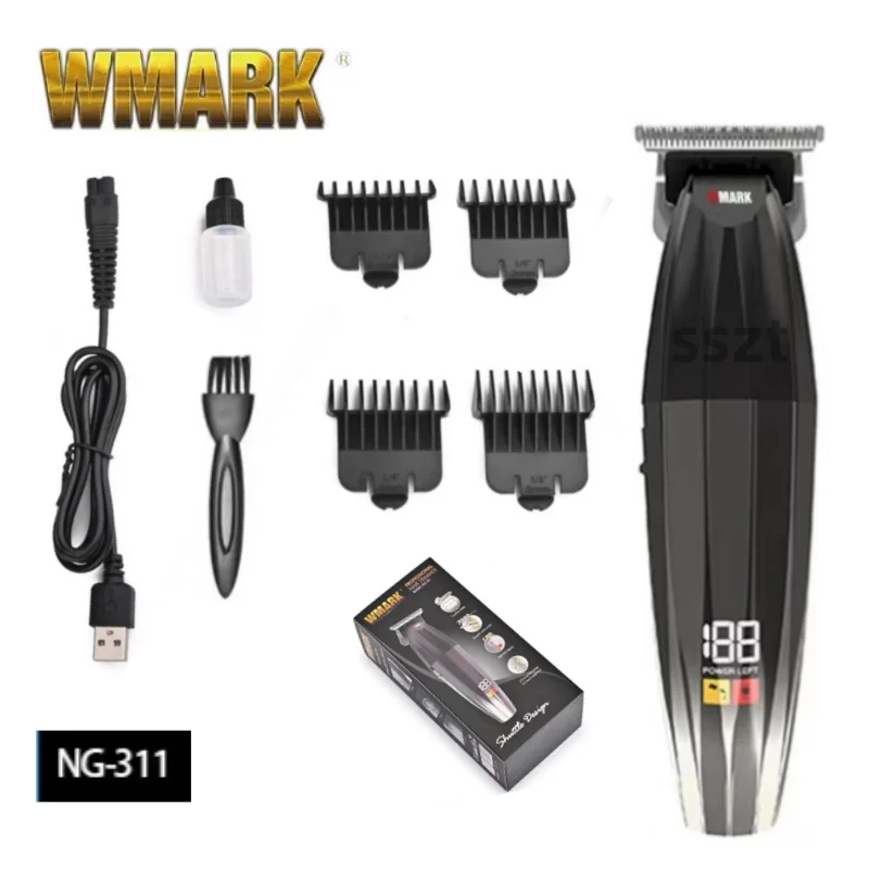 WMARK NG-311 Hair Detail Trimmer Beard Hair Clipper Electric Hair Trimmer For Men Hair Cutting Machine Razor Edge T-wide Blade