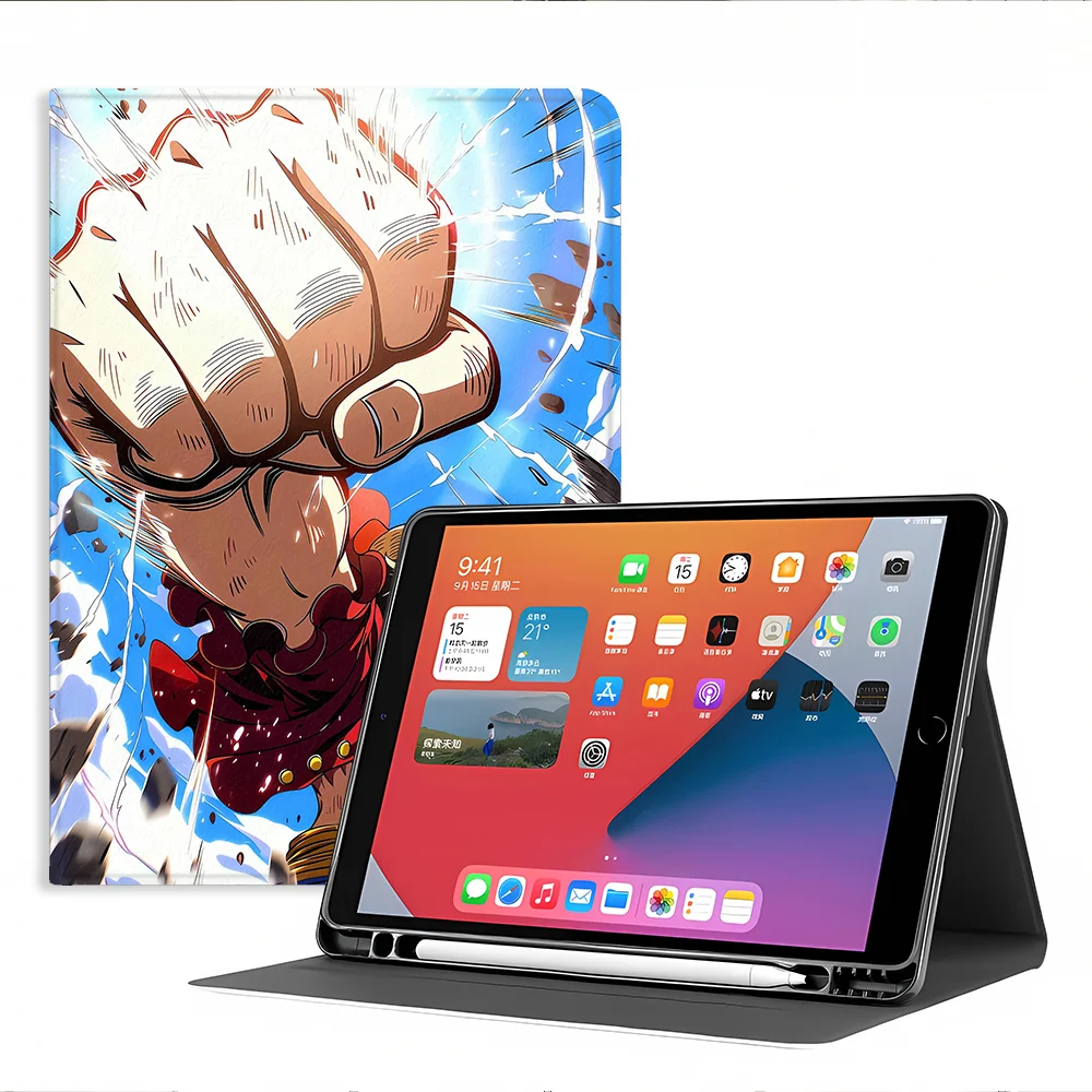 with Pencil Slot Case for Apple iPad Pro11 13 Air 11 13 M4 M3 M2 A16 2026 10th 7/8/9th Air 4/5/6th Fifth Gear Nika L-Luffys