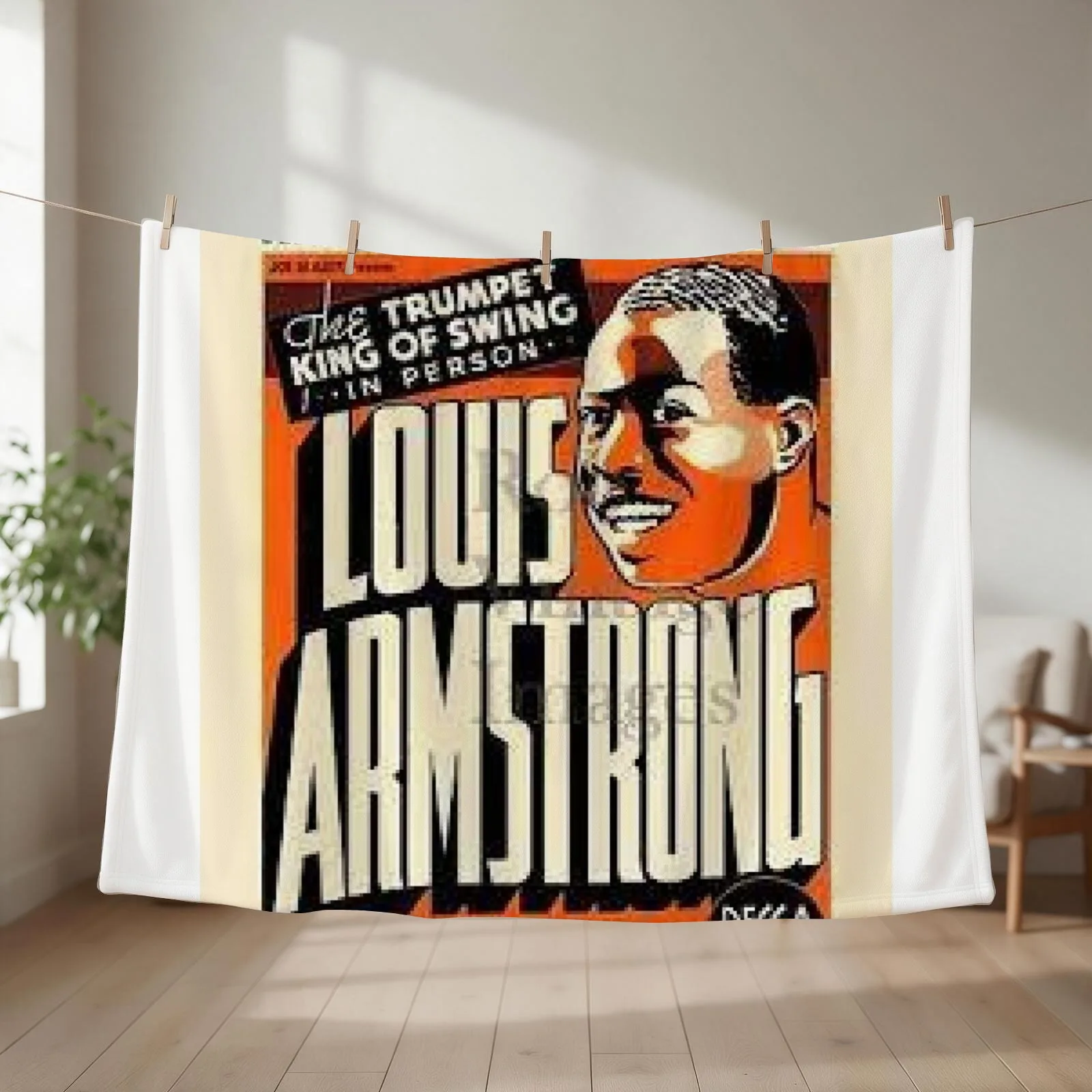 Louis Armstrong Retro poster Throw Blanket Beautifuls Tourist manga Sleeping Bag Blankets