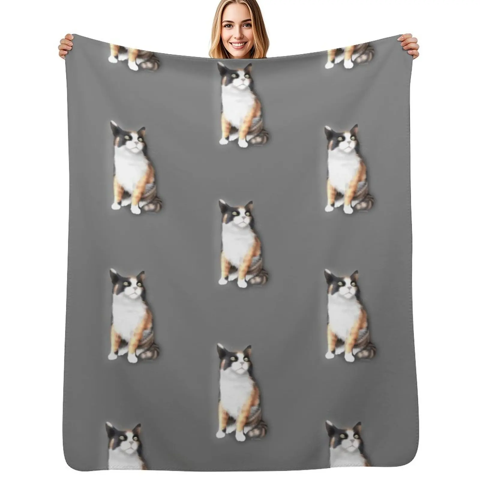 

Calico Cat Throw Blanket halloween Luxury Fashion Sofas Blanket