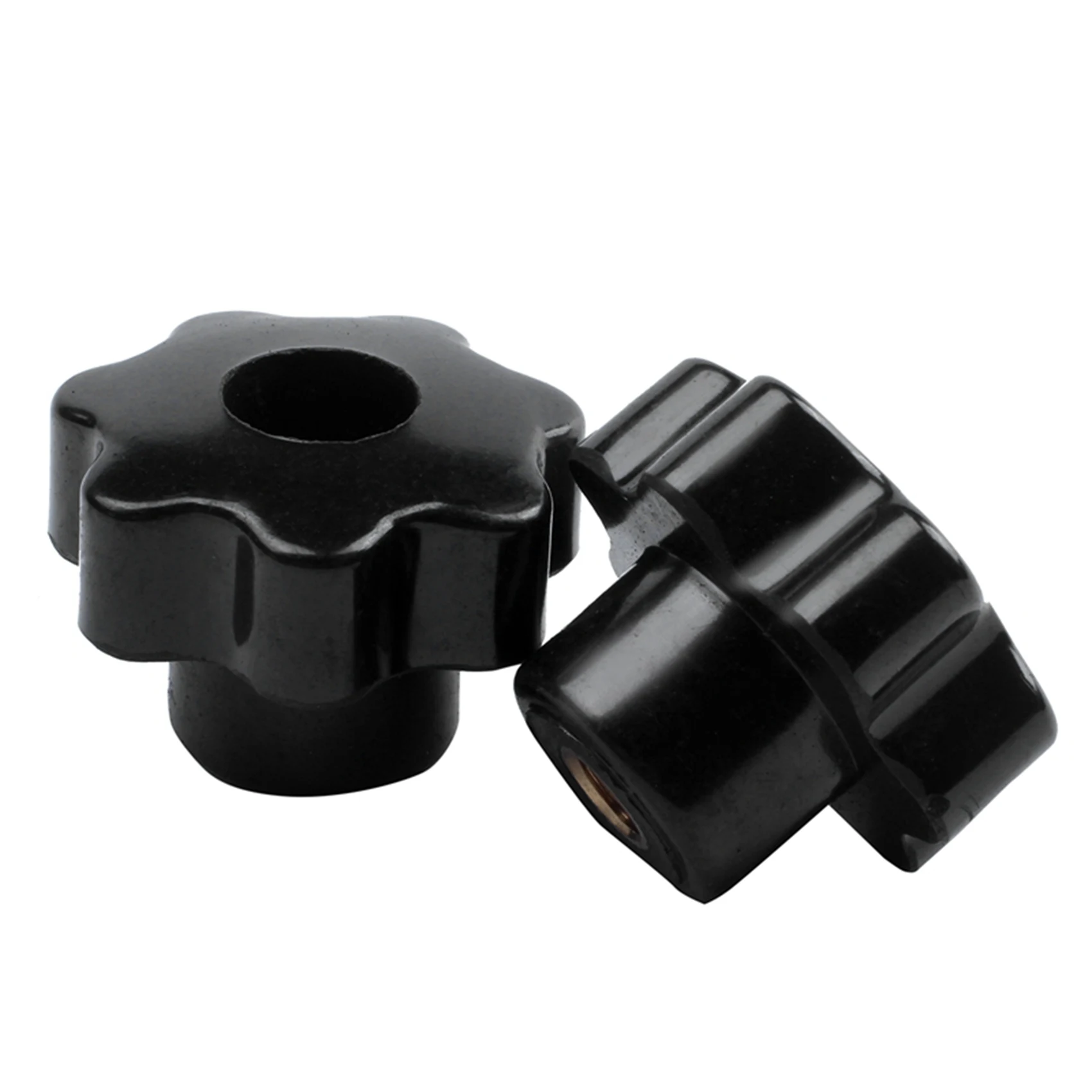 DT17 18Pcs M8 Female Thread 40mm Star Head Clamping Nuts Knob Grip Handle Plastic Metal