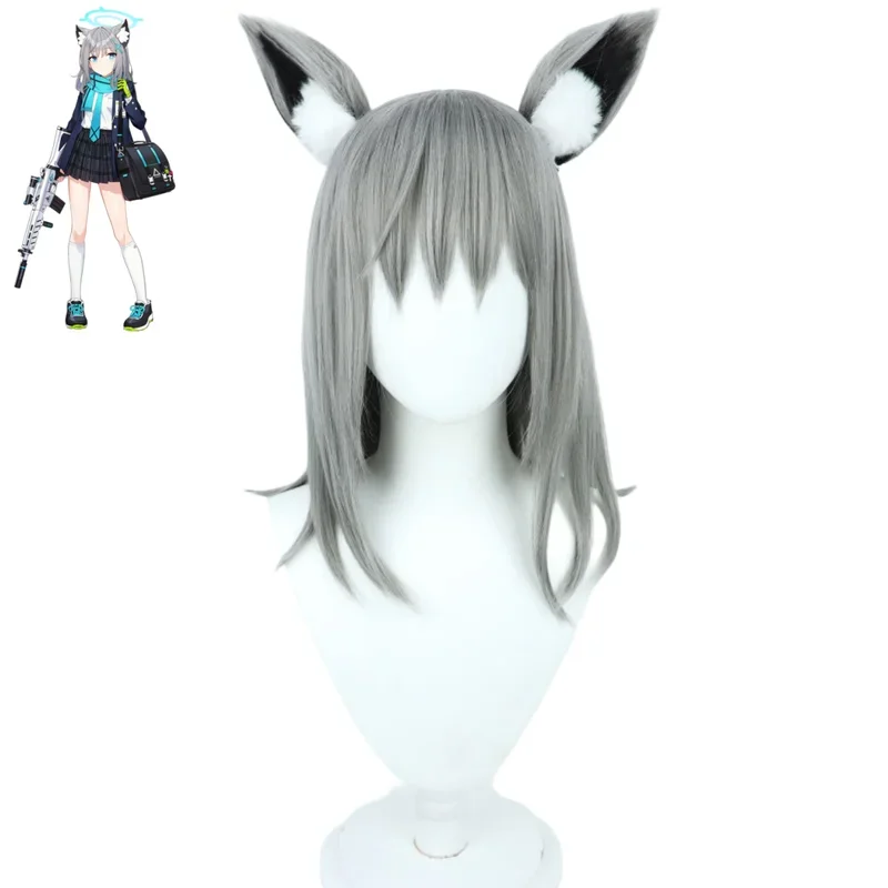 زي تنكري للنساء بأرشيف أزرق أنيمي ، زي الجامعة الموحد ، تنورة وشعر مستعار ، سونوكامي شيروكو ، بدلة كرة تنكرية ، بالغ ، مثير