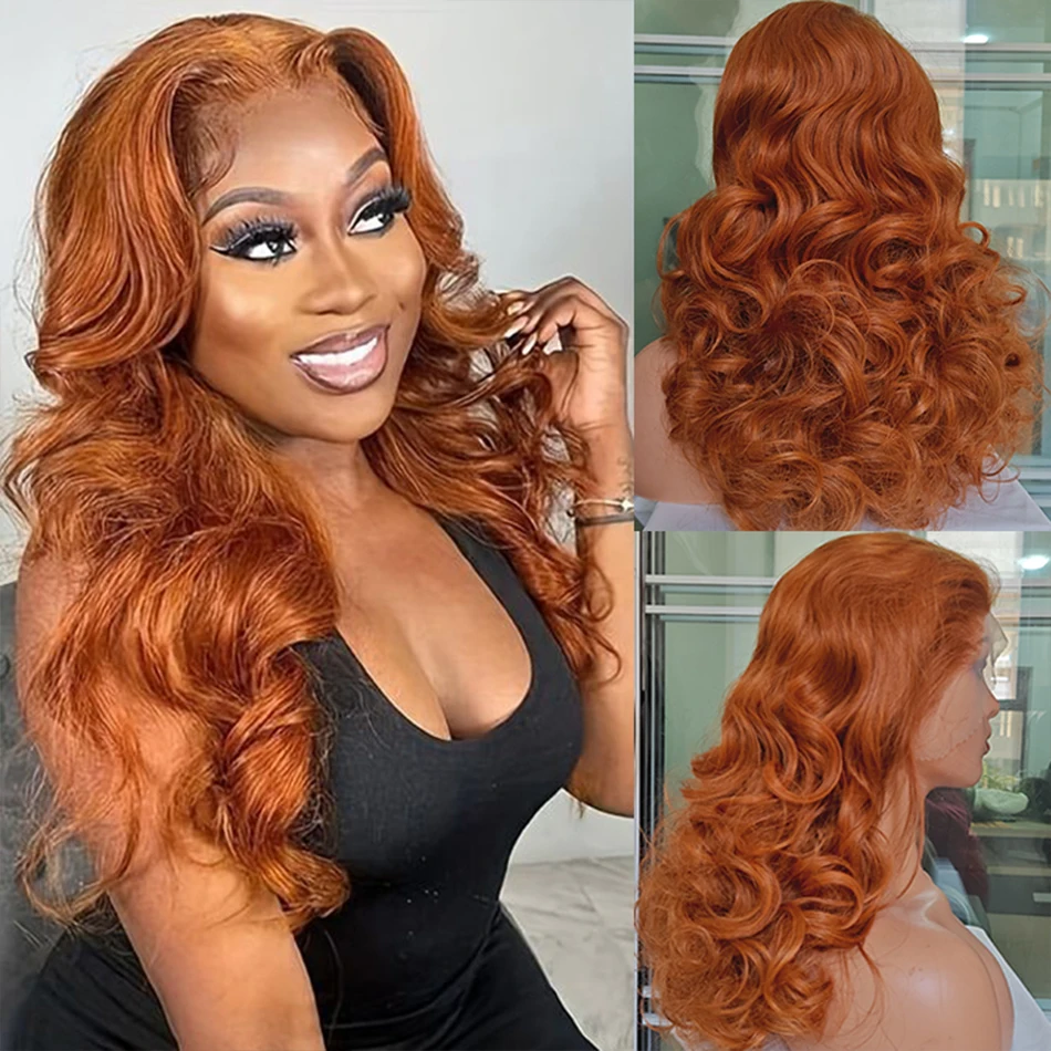 

100% Malaysia Human Hair Double Drawn Bouncy Loose Body Wave 13x4 Lace Frontal Wigs Highlight Ombre Blond 99J Colored Lace Wigs