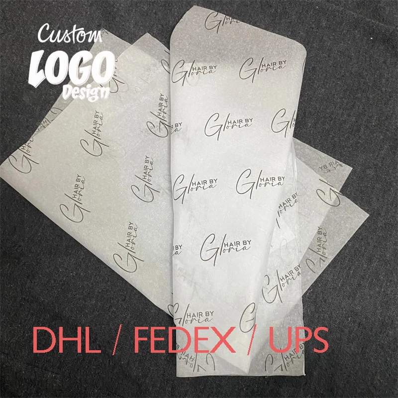 500 / 1000 pcs Fast Delivery Custom Printed Logo Gift Wrapping Paper Clothing Tissue Paper