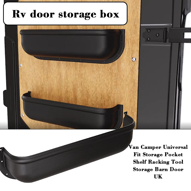 

1/2PCS Car Door Universal 45 Cm Car Black Storage Box Van Camper For Tool Storage Racking Ratchet Strap Car Accessories Parts