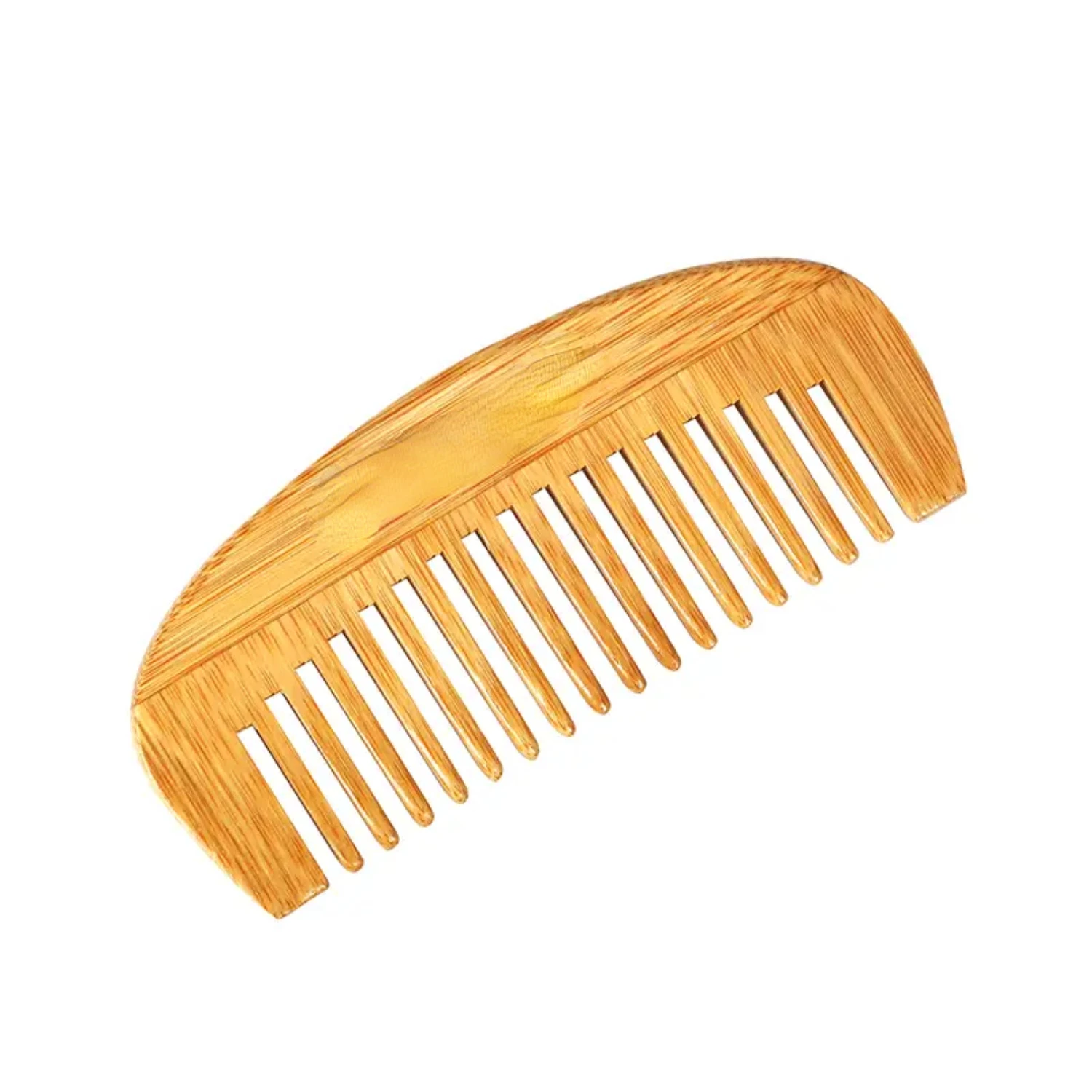 Elegant, Luxurious Wooden Crescent Comb - Ergonomically Crafted, Anti-Static for Styling and Detangling All Hair Types. Suitable