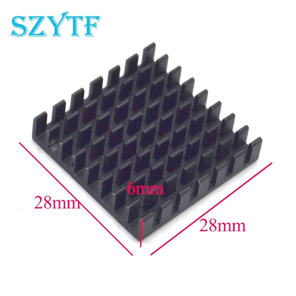 5pcs Heat sink 28*28*6MM (black slot) high-quality radiator