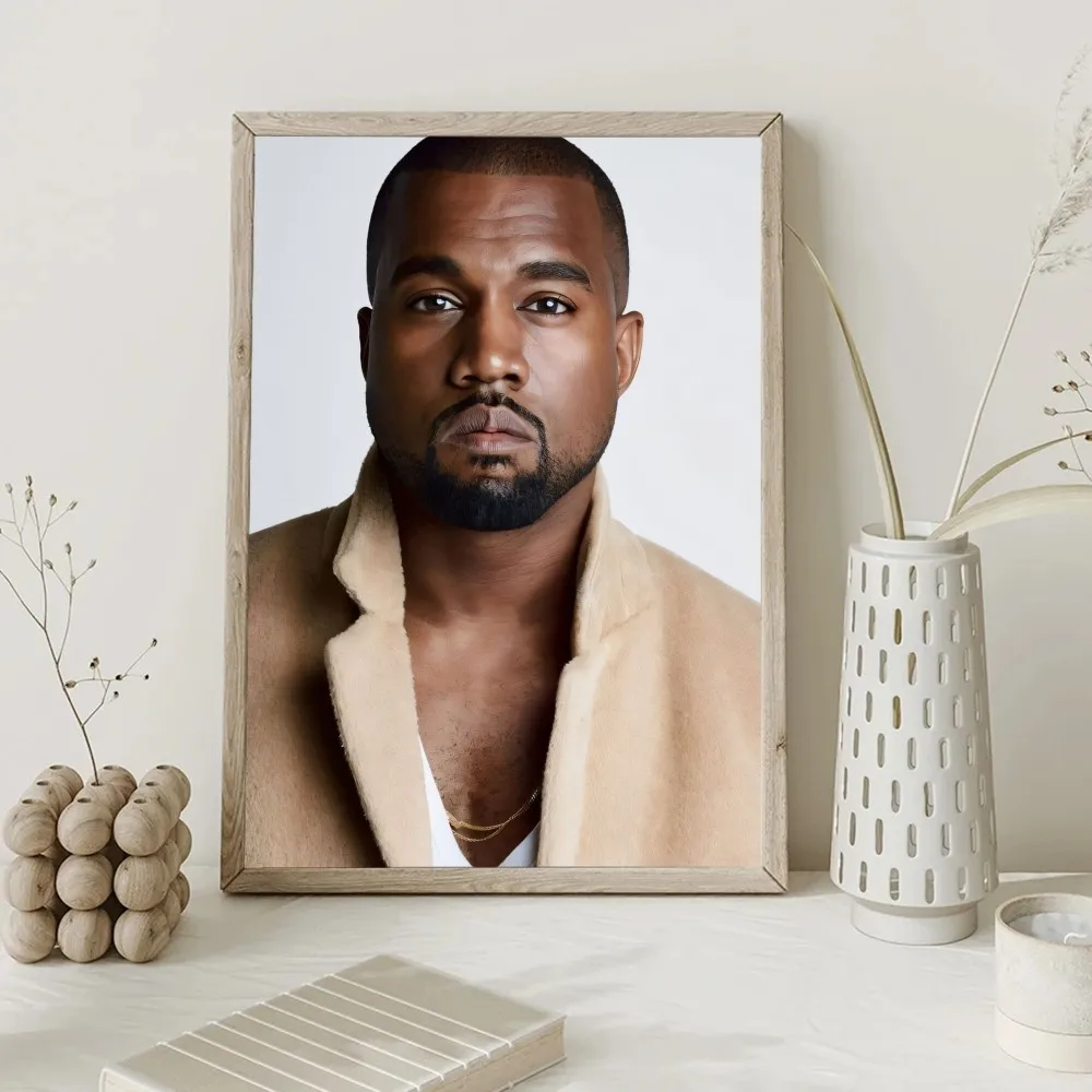 Babaite Kanye West Kanye Star Poster Kraft Club Bar Paper Vintage Poster Wall Art Painting Bedroom Study Stickers