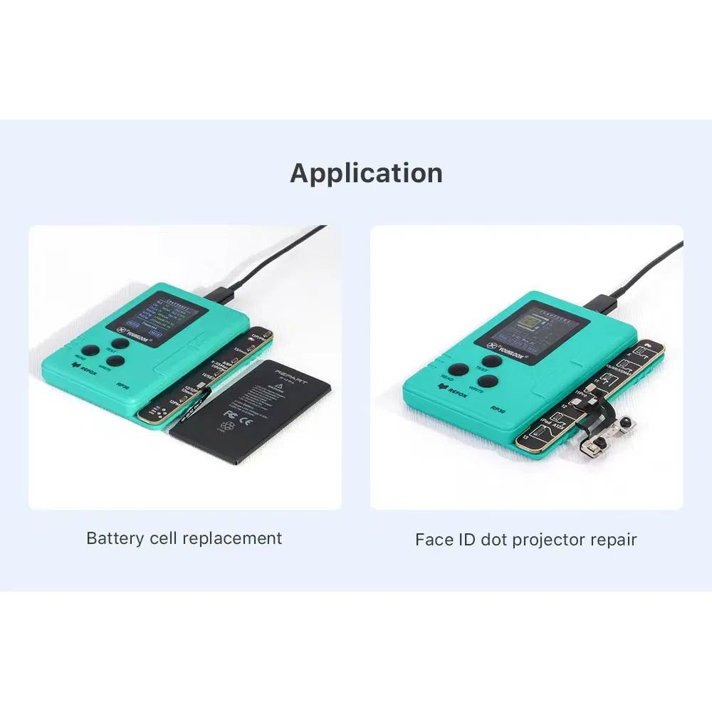 REFOX RP30 Dot Matrix Repair Programmer Cable No Need Soldering for IPhone X-11 12 13 14 15 Pro Max Face ID Battery Data Repair