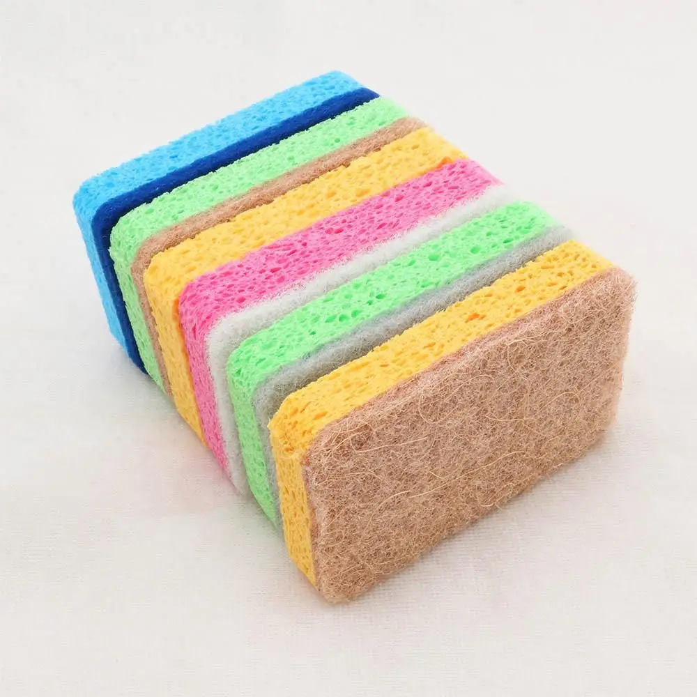 Decontamination Scourer Dish Sponge Household Cleaning Tools Cleaning Cloth Scouring Pads Kitchen Supplies Dishwashing Sponges