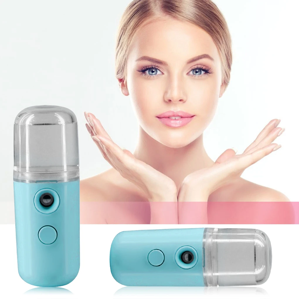 30ml Portable Face Moisturizing Sprayer USB Rechargeable Air Humidifier Handheld Water Atomizer Skin Beauty Moisturiser Tool