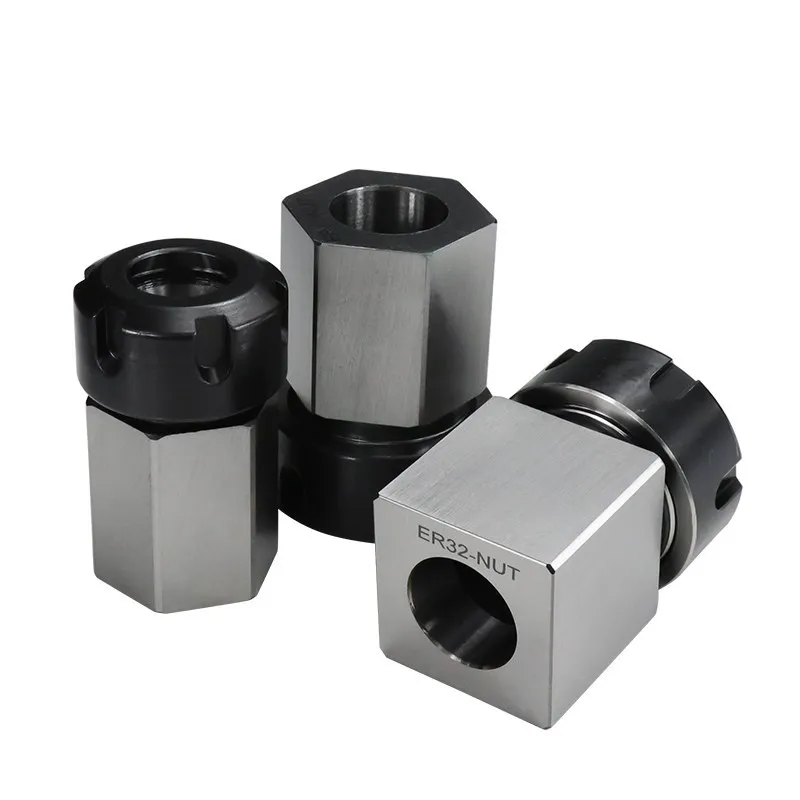 Hex/Square Spring Chuck Collet Holder ER25 ER32 ER40 ER Collet Chuck CNC Lathe Tool For Engraving Machine Collet Block