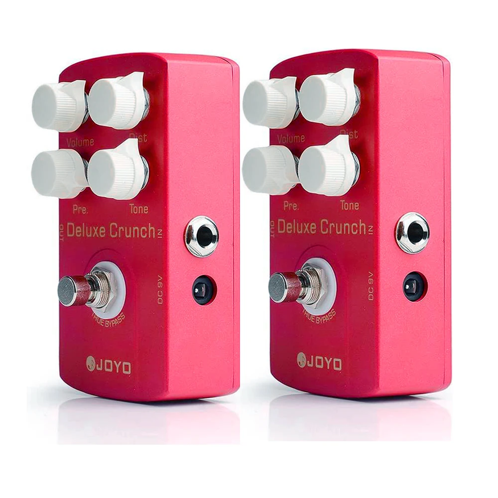 2PCS JOYO JF-39 Deluxe Crunch Distortion Guitar Pedal Four Knobs Obtain Sounds Punk/Metal/Rock Electric Guitar Effect Pedal