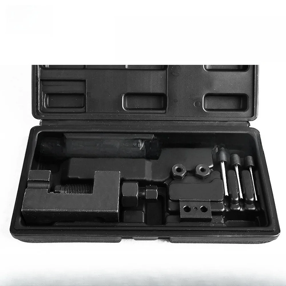 Motorcycle Bike Chain Breaker Splitter Riveting Tool Alloy Steel 10 Piece Set For Timing Chain Detacher Disassembly Tool