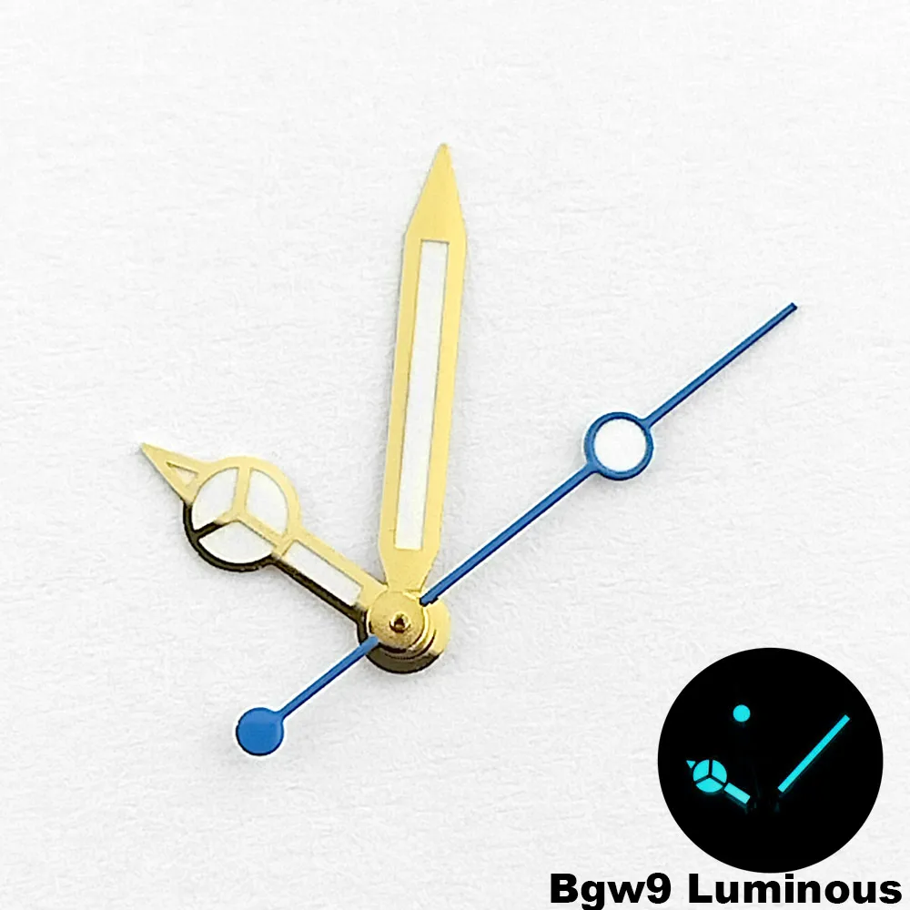 Uhrzeiger bgw9/C3 Blau Grün Leuchtend passend für NH-35-36 Uhrwerk Mechanische Armbanduhr Zubehör Silber Gold Roségold Schwarz Rot – Detail 10