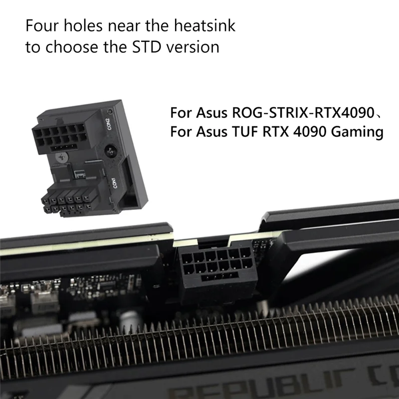 ATX3.0 12VHPWR 12 + 4 16Pin Pcie5.0 450W Voedingskabel Adapter 180 Graden Connectoren Voor RTX 4090 4080 4070 Duurzaam Zwart RVS