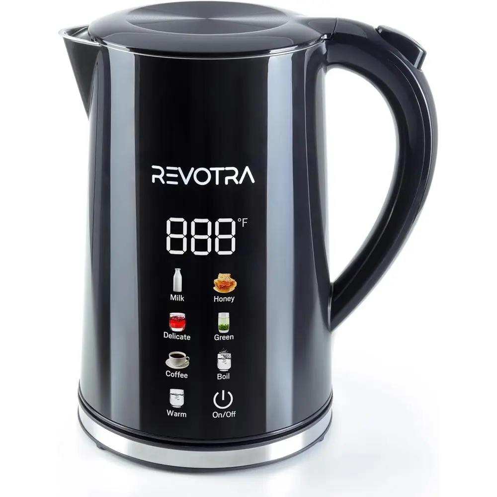 

1.7L Electric Kettle, Stainless Steel, 1500W, Fast Boil, LED Display, Temp Control, Keep Warm, Auto Off, Boil-Dry Protection, Do