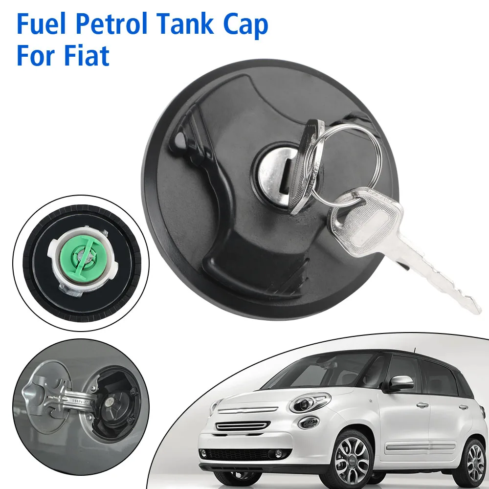 Car Fuel Petrol Cap Lock Lockable Universal OEM 1740017 46746613 Boxer Auto Parts Fuel Tank Cap For Fiat With Two Keys