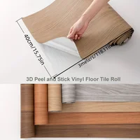 1pc 118.11in Self Adhesive Matte Floor Stickers Home Decoration Kitchen Bathroom Wardrobe Floor Wood Grain Floor Stickers 2