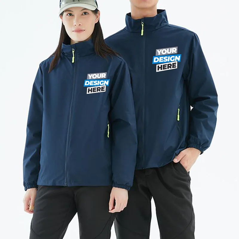 Уличные походные куртки, водонепроницаемая ветровка с капюшоном, пальто, мужские осенние повседневные тонкие тактические куртки для рыбалки, индивидуальный логотип LS-K22