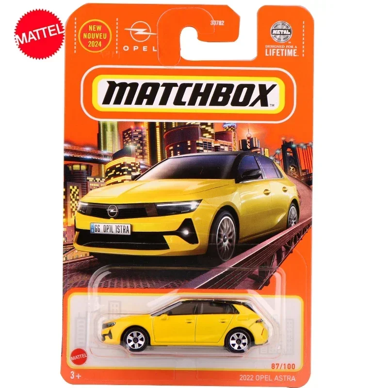 Mattel-coche Matchbox de juguete para niños, modelo de vehículo Opel Astra, regalo de cumpleaños, fundido a presión, nuevo, 1/64, 2022