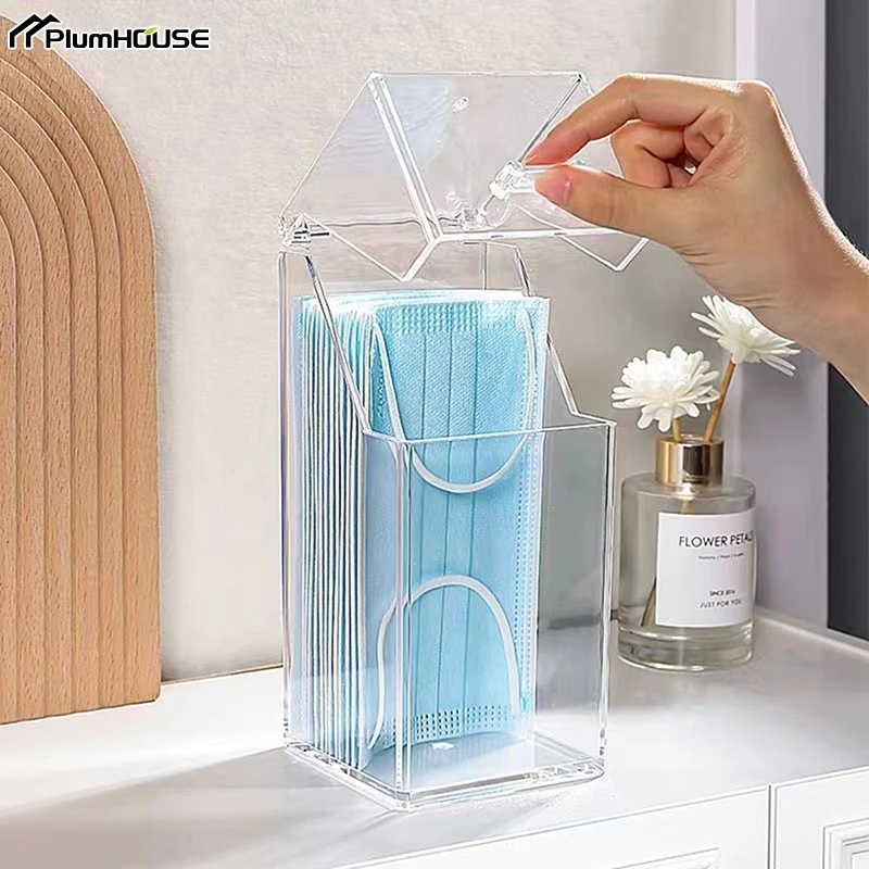 Mask Storage Box Wet Tissue Box Baby Wipes Dispenser Holder Household Dust-proof Tissue Box With Lid Kitchen Seal Design