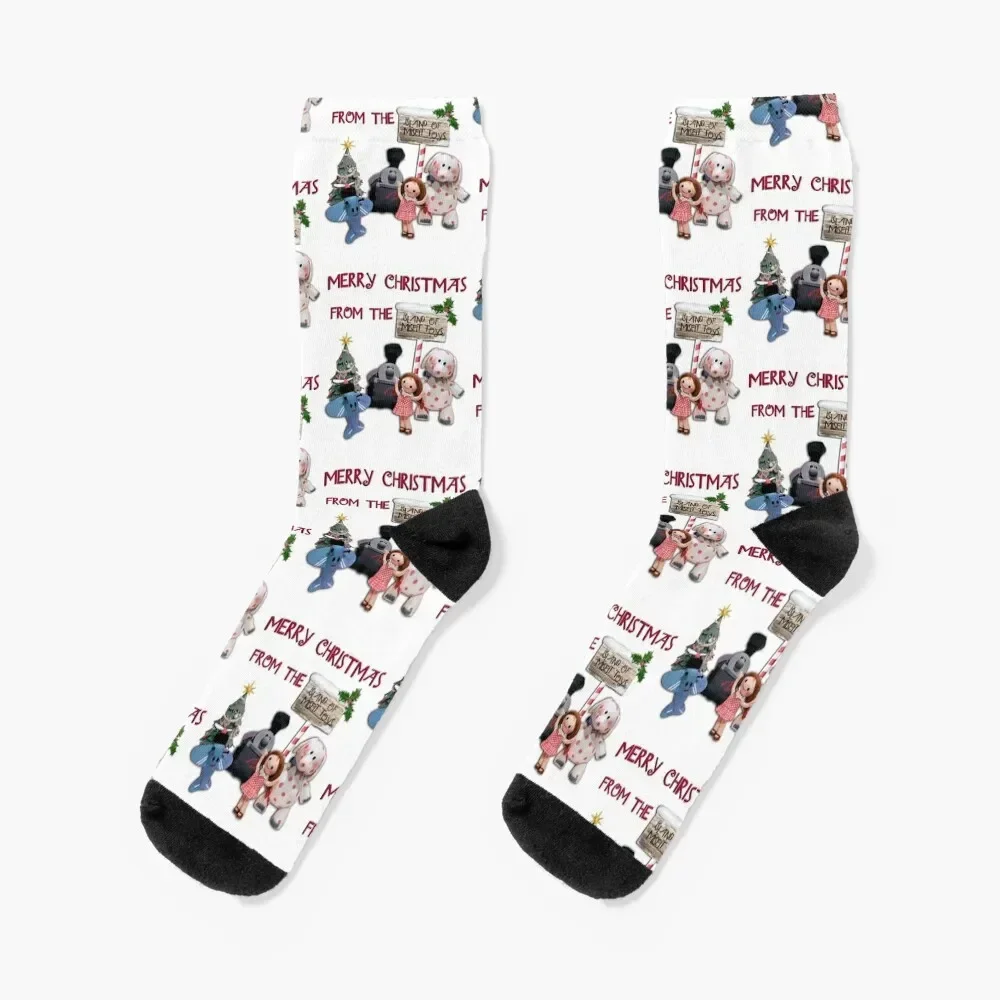 

Merry Christmas from the Island of Misfit Toys Socks Christmas floor Socks For Man Women's