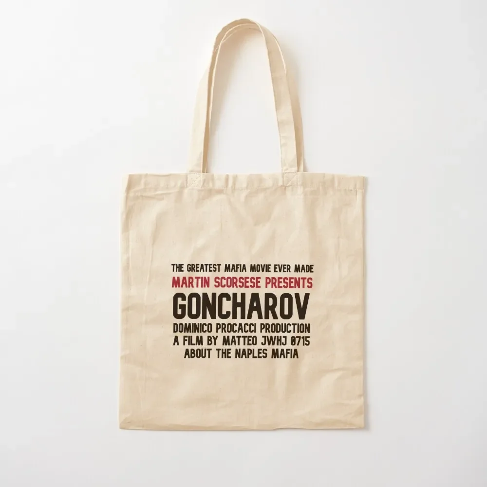 goncharov text only Tote Bag Gift bags handbag Gift bag