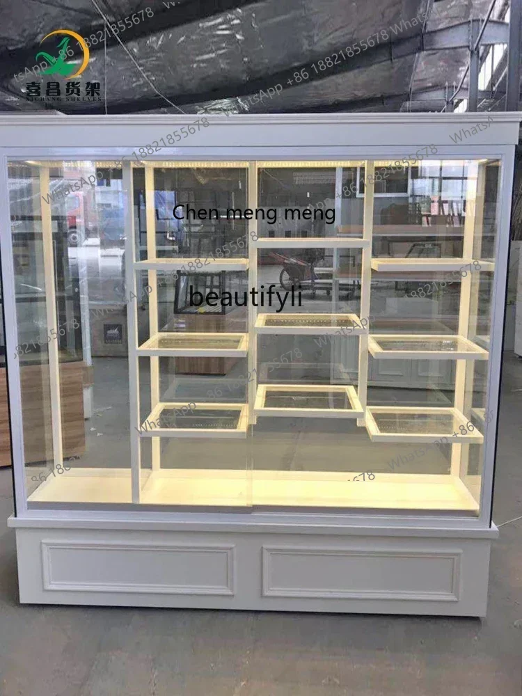 M182 Cake Shop Cake Model Cabinet Display Rack Bread Cabinet Display Cabinet Glass Commercial Window
