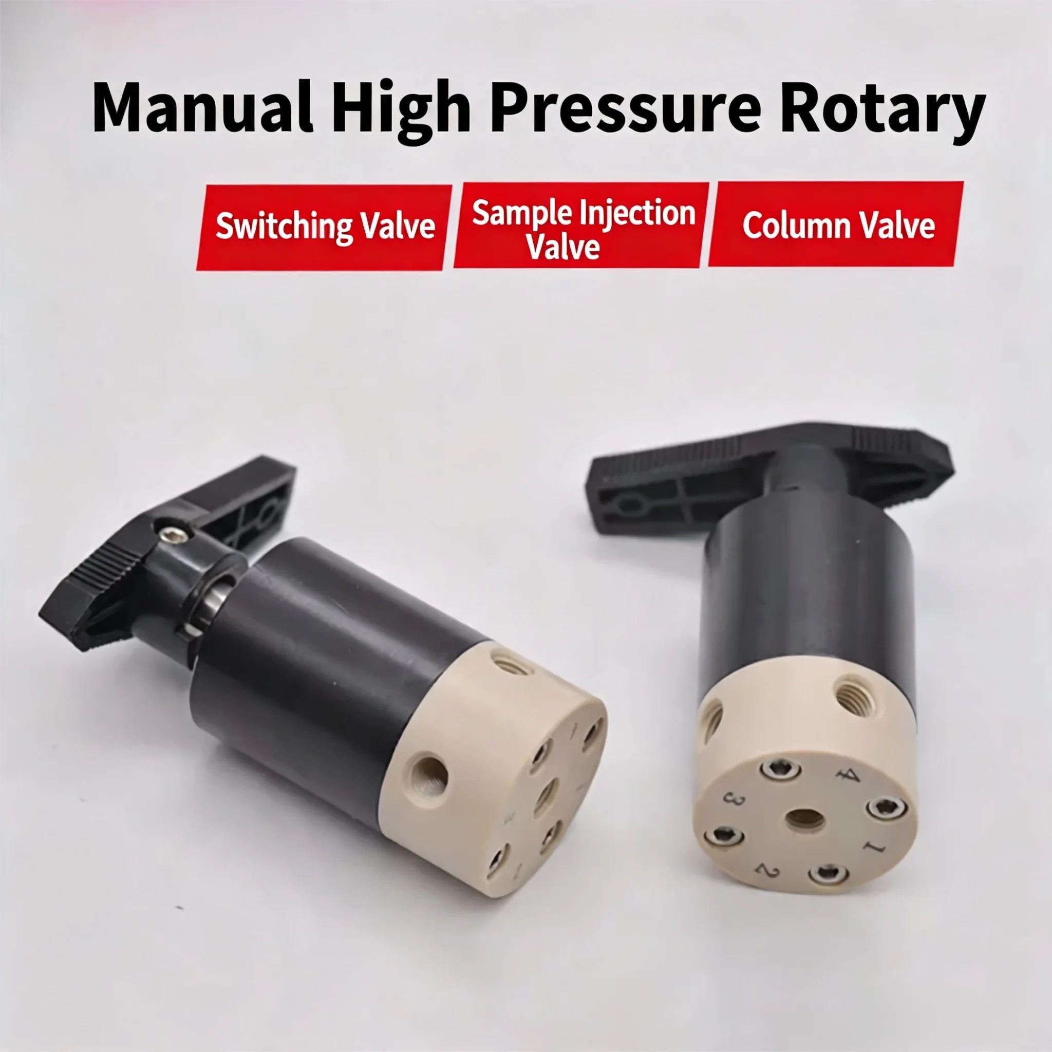 PEEK manual high-pressure rotary switching valve/injection valve/column valve one-position multi-purpose for chromatographic ana