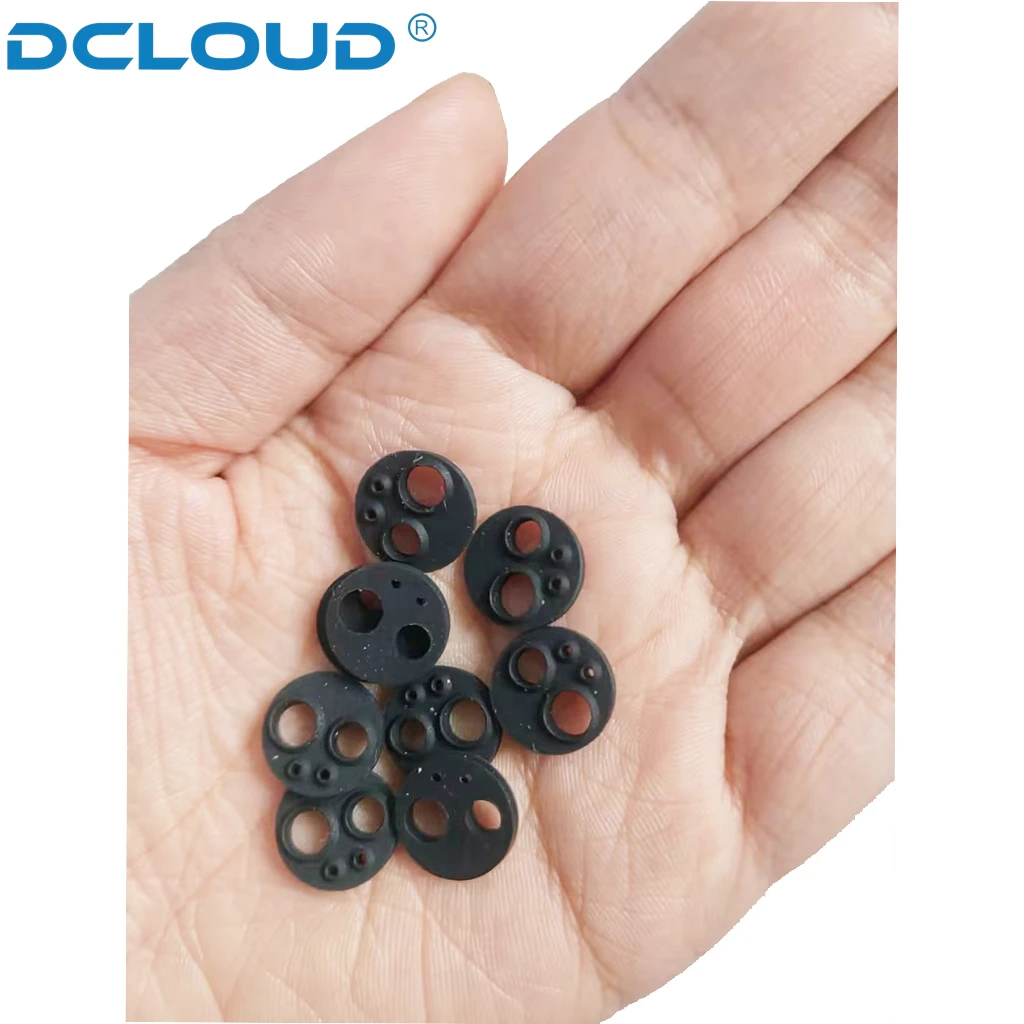 10Pcs Dental Handpiece Tail Pad fit High Low Speed Handpiece Medical Grade Silicone Gasket Temperature Resistant  2/4/6 Holes