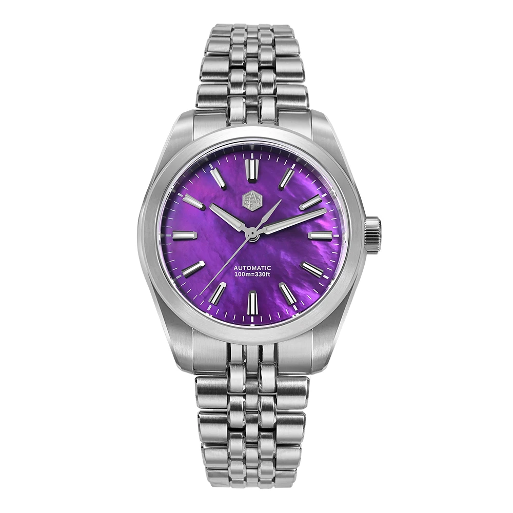 San Martin 39mm Miyota 90S5 MOP Zifferblatt Männer GADA Armbanduhr Automatische Uhren Mechanische BGW-X1 10Bar Leuchtende SN0144GX-4/7 5