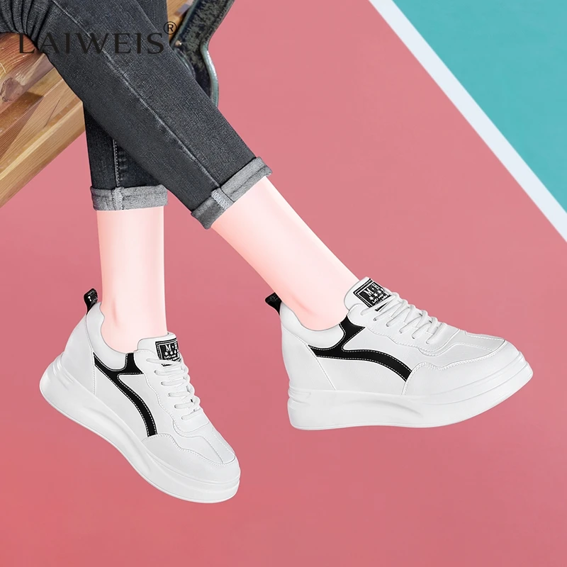 

2024 New Woman Casual Shoes Luxury Woman Shoes Spring White Comfortable Sneakers Breathable Flats Platform Sneaker Brand